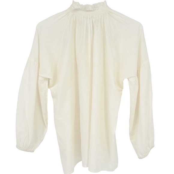 APIECE APART Victoria Mock Neck Blouse 0|XS - Picture 7 of 13